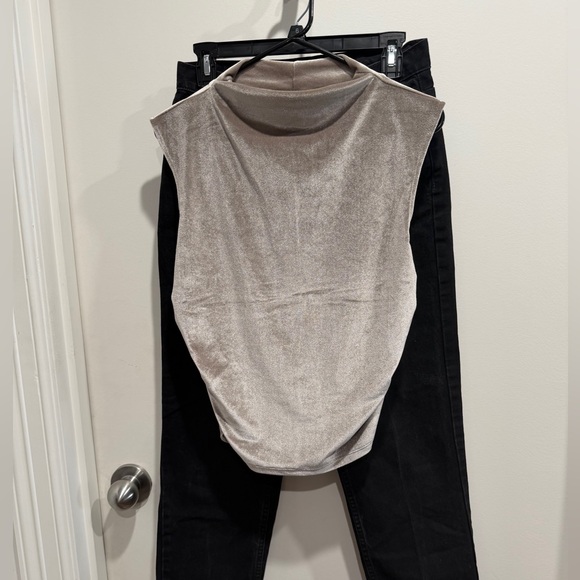 Liz Claiborne and A New Day Pants - Liz Claiborne Black Denim Pants and lovely New Day top. Gently used.